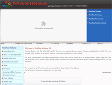Tablet Screenshot of maximaasystems.com